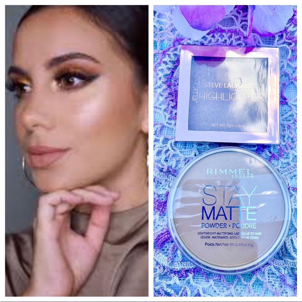2Pc Set STEVE LAURANT JELLY HIGHLIGHTER Prosecco & Rimmel STAY MATTE 004 - Picture 7 of 16
